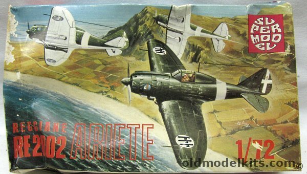 Supermodel 1/72 Reggiane RE-2002 Ariete - Italian Air Force/Luftwaffe, 10-004 plastic model kit